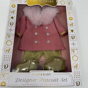 FAO Schwarz Fashion Coat and Pant: Baby Doll Clothing Set for 14" Doll